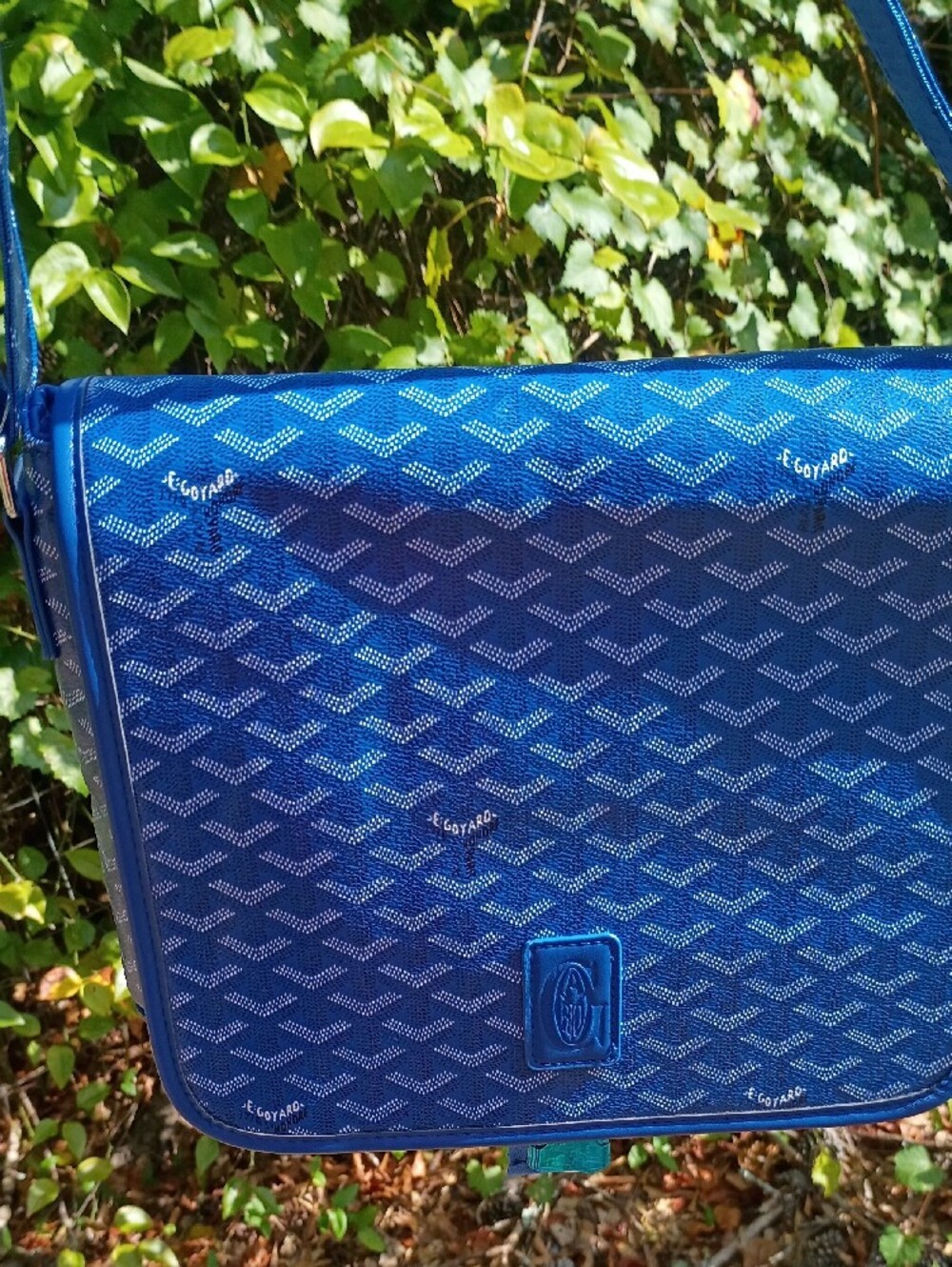 Goyard Blue Patterned Messenger Bag - Picture 6 of 9